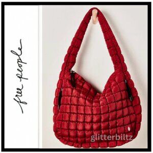 ❤️ Free People Quilted Carryall in SOUR CHERRY